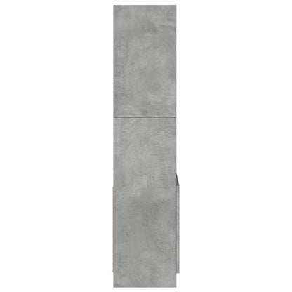Skåp Betonggrå 63x33x140 cm