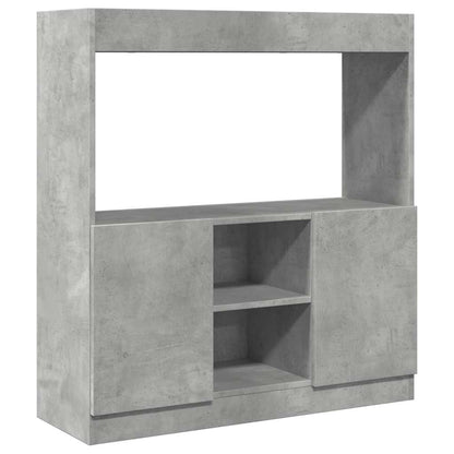 Skåp Betonggrå 92x33x100 cm