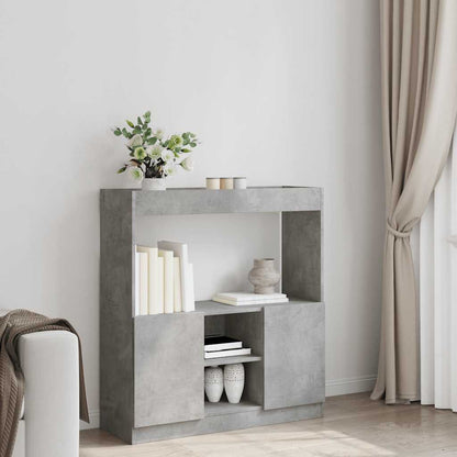 Skåp Betonggrå 92x33x100 cm