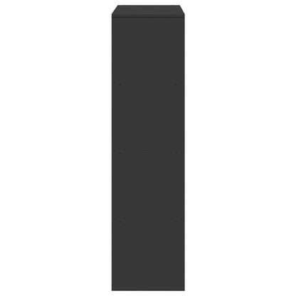 Rumsavdelare svart 100x33x125,5 cm konstruerat trä