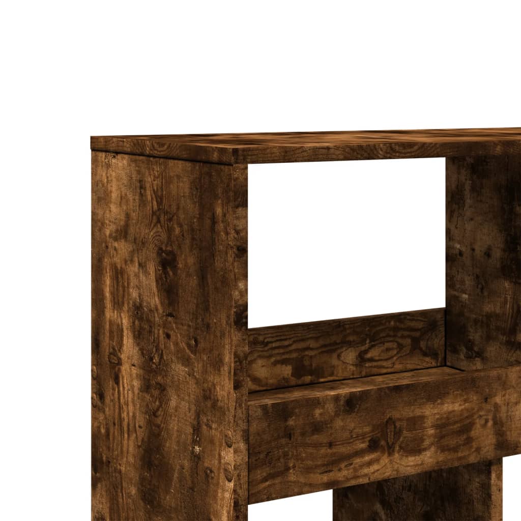 Bokhylla Rökfärgad Ek 100x33x125,5 cm