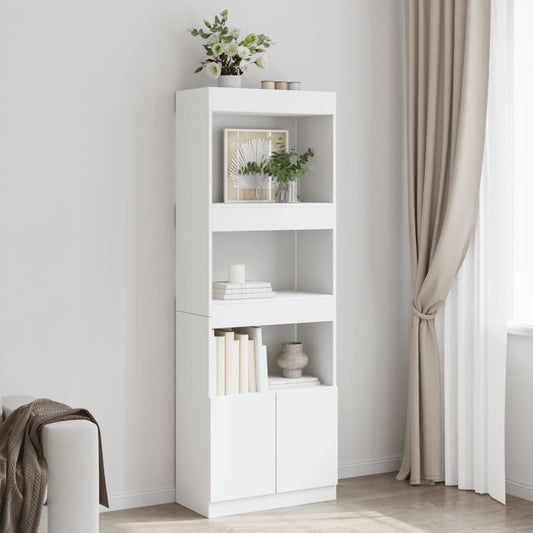 Skåp Vit 63x33x180 cm