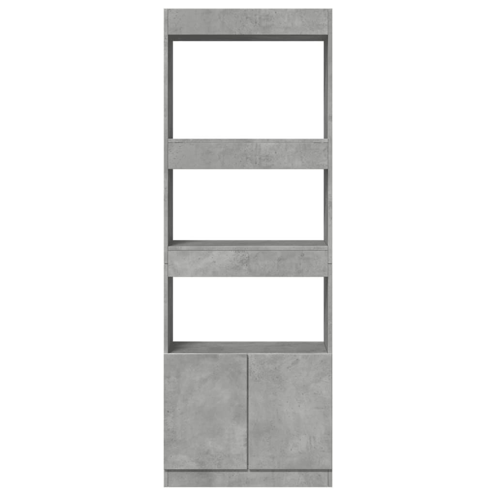 Skåp Betonggrå 63x33x180 cm