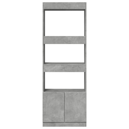 Skåp Betonggrå 63x33x180 cm