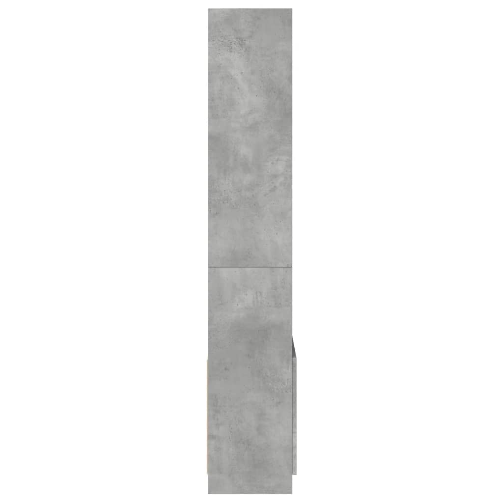 Skåp Betonggrå 63x33x180 cm