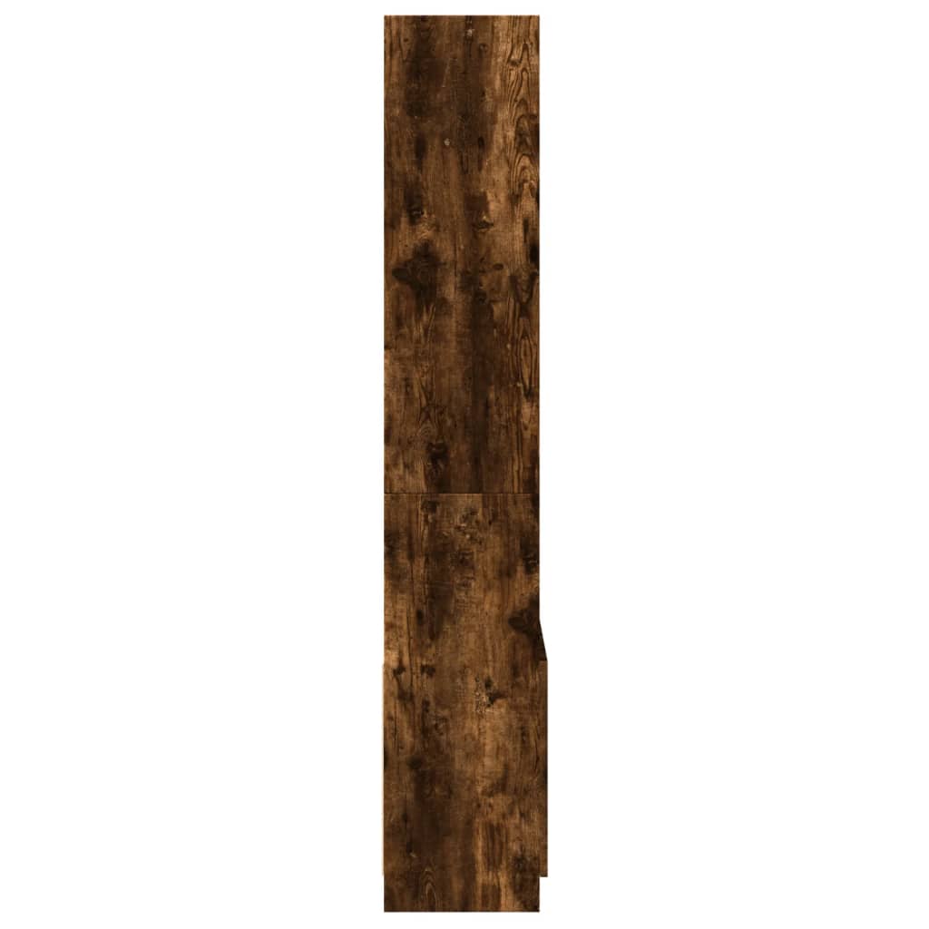 Skåp Rökfärgad Ek 63x33x180 cm