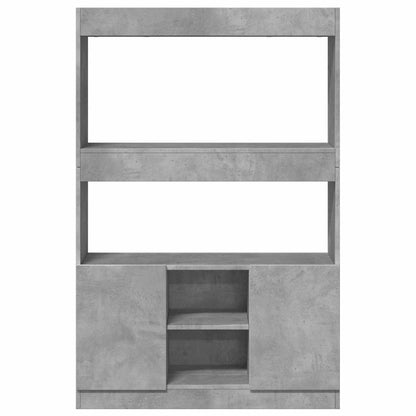 Skåp Betonggrå 92x33x140 cm