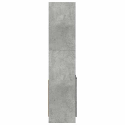 Skåp Betonggrå 92x33x140 cm