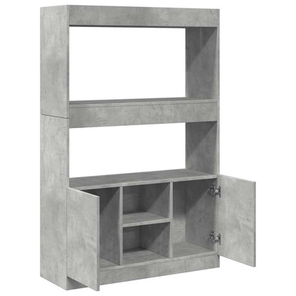 Skåp Betonggrå 92x33x140 cm