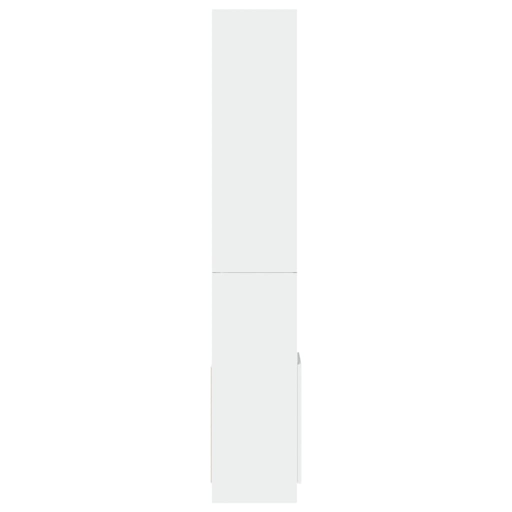 Skåp Vit 92x33x180 cm
