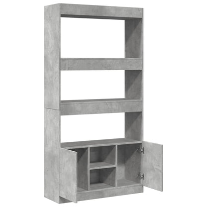 Skåp Betonggrå 92x33x180 cm