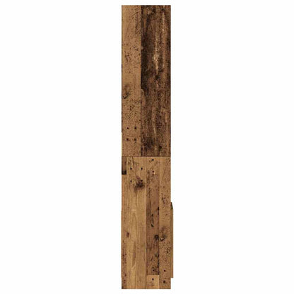 Skåp Åldrat Trä 92x33x180 cm