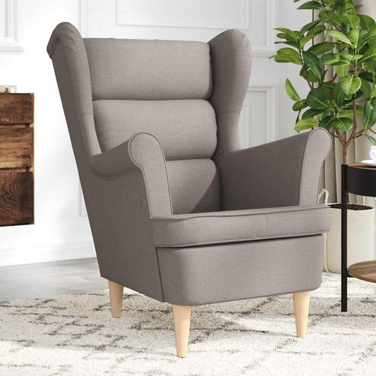 Fåtölj Taupe 74x84x100 cm tyg