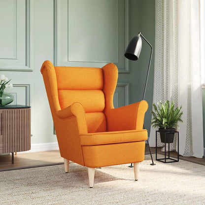 Fåtölj Gul Mörkgul 74x84x100 cm tyg