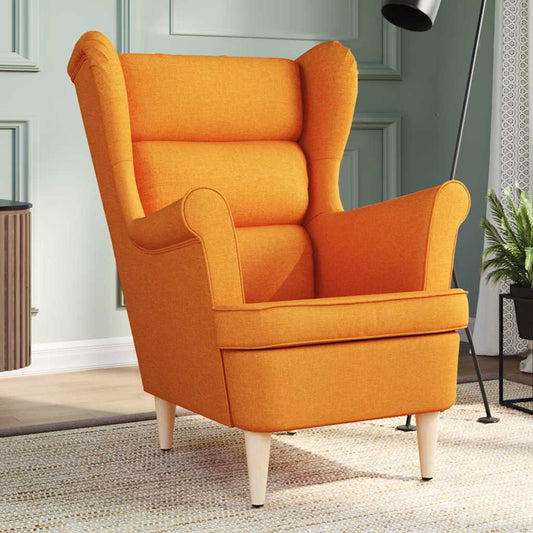 Fåtölj Gul Mörkgul 74x84x100 cm tyg