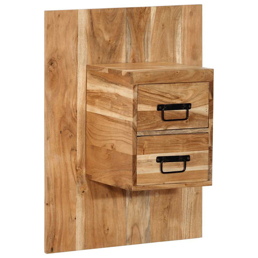 Sängbord Nattduksbord Trä 60x32x80 cm massivt akaciaträ