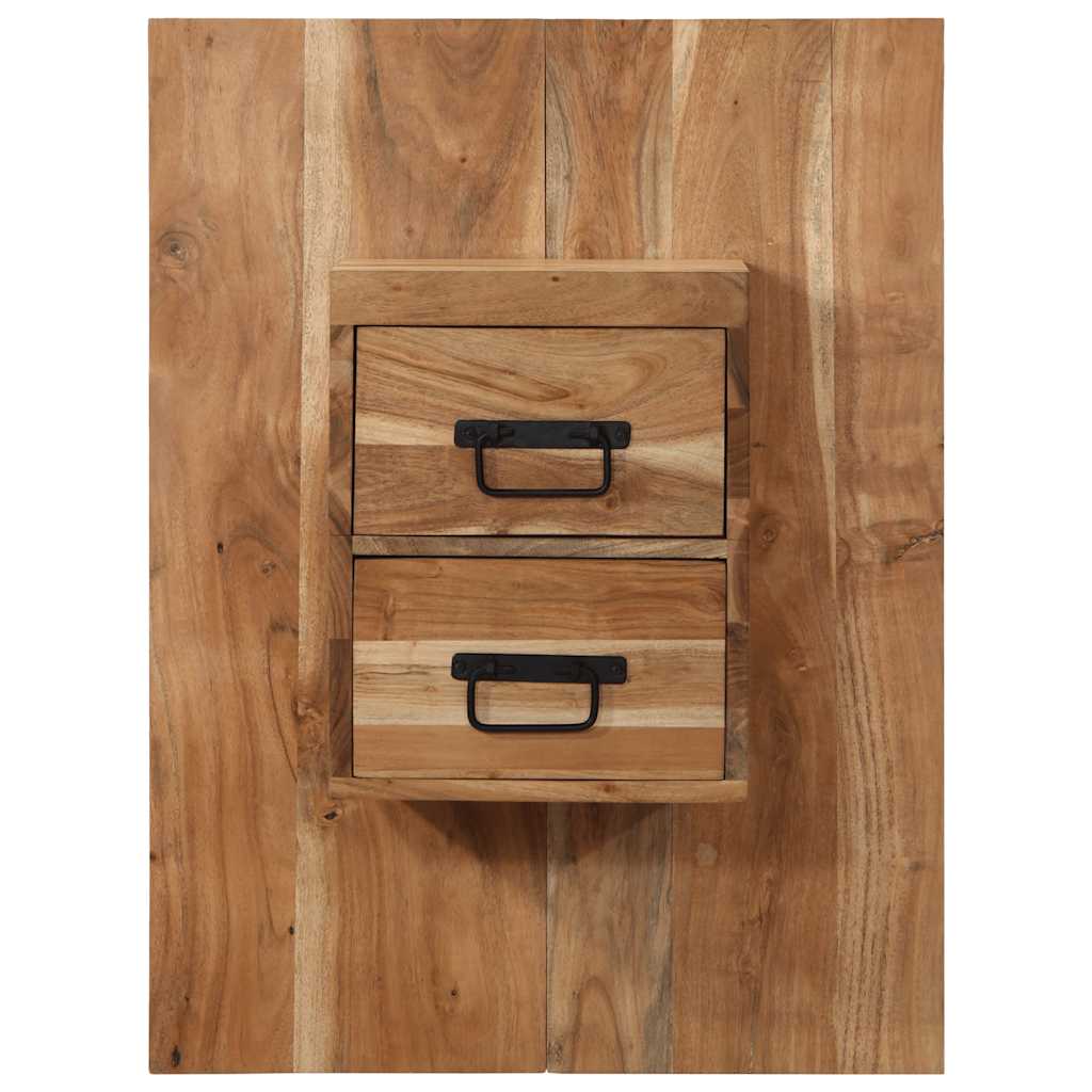 Sängbord Nattduksbord Trä 60x32x80 cm massivt akaciaträ
