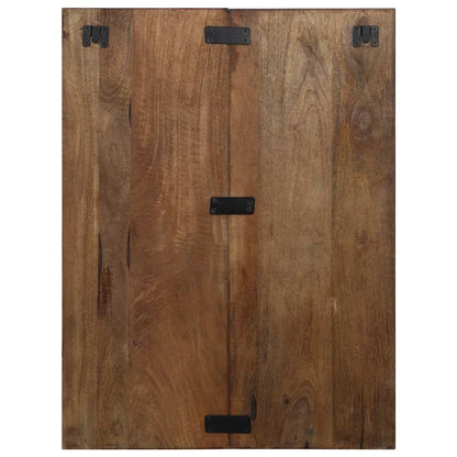 Sängbord Nattduksbord Trä flerfärgad 60x32x80 cm massivt återvunnet trä