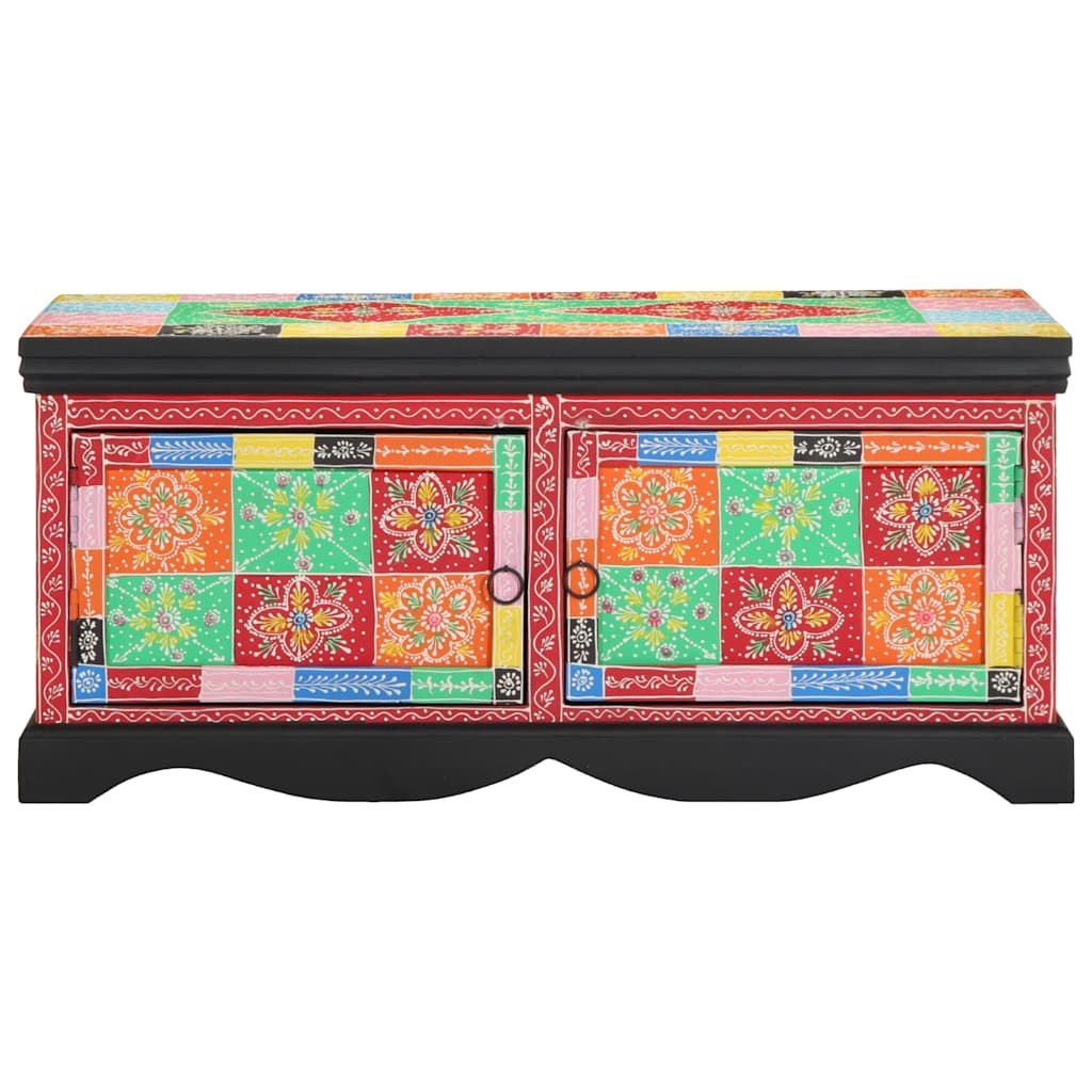 Soffbord Trä flerfärgat 90x50x40 cm massivt Trä mango