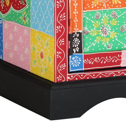 Soffbord Trä flerfärgat 90x50x40 cm massivt Trä mango