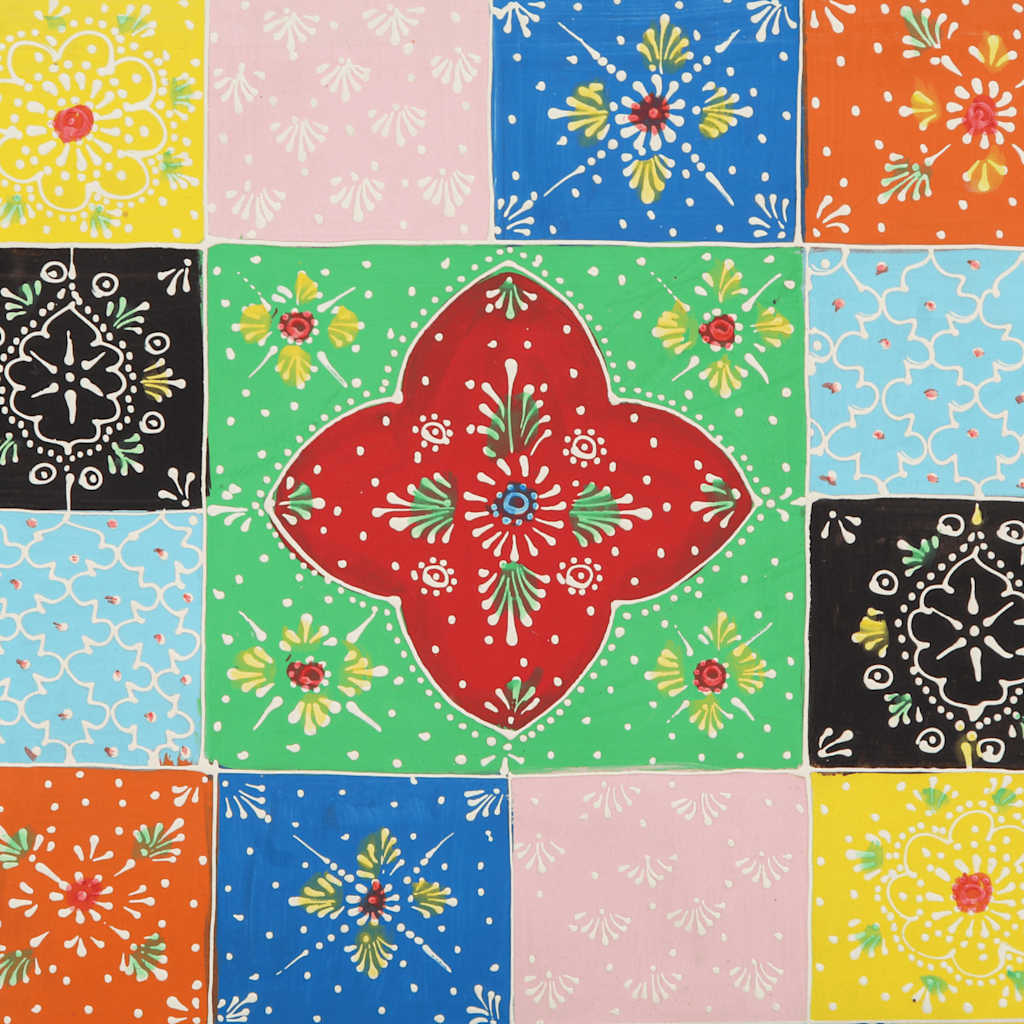 Sängbord flerfärgat 40x35x45 cm massivt trä mango