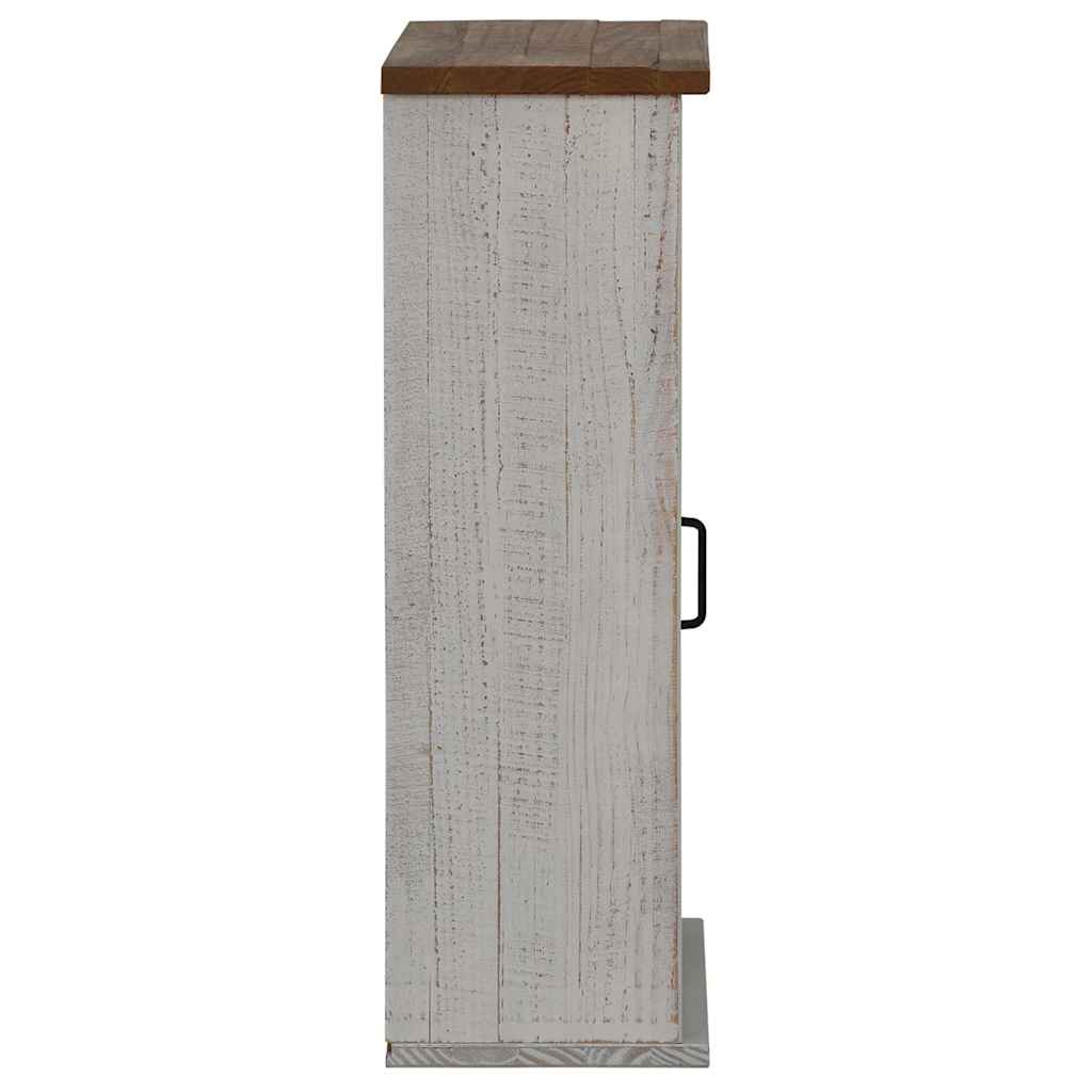 Väggskåp Vit med skjutdörr Vit 49x22,5x70 cm furu