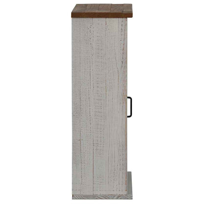 Väggskåp Vit med skjutdörr Vit 49x22,5x70 cm furu