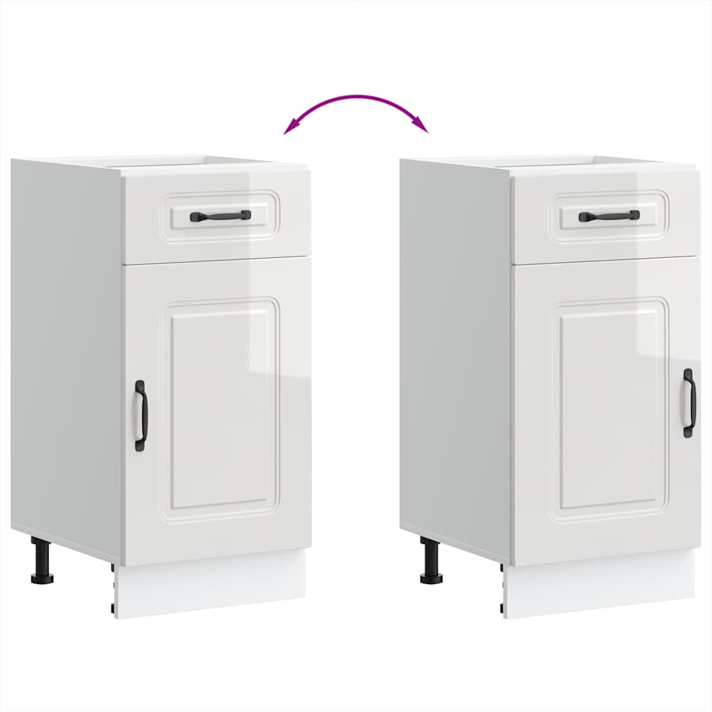 Köksinredning Underskåp Kalmar Högglans Vit