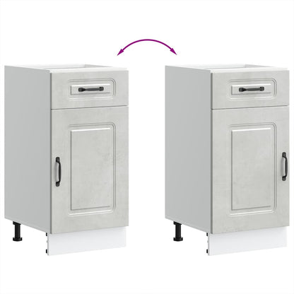 Köksinredning Underskåp Kalmar Betonggrå