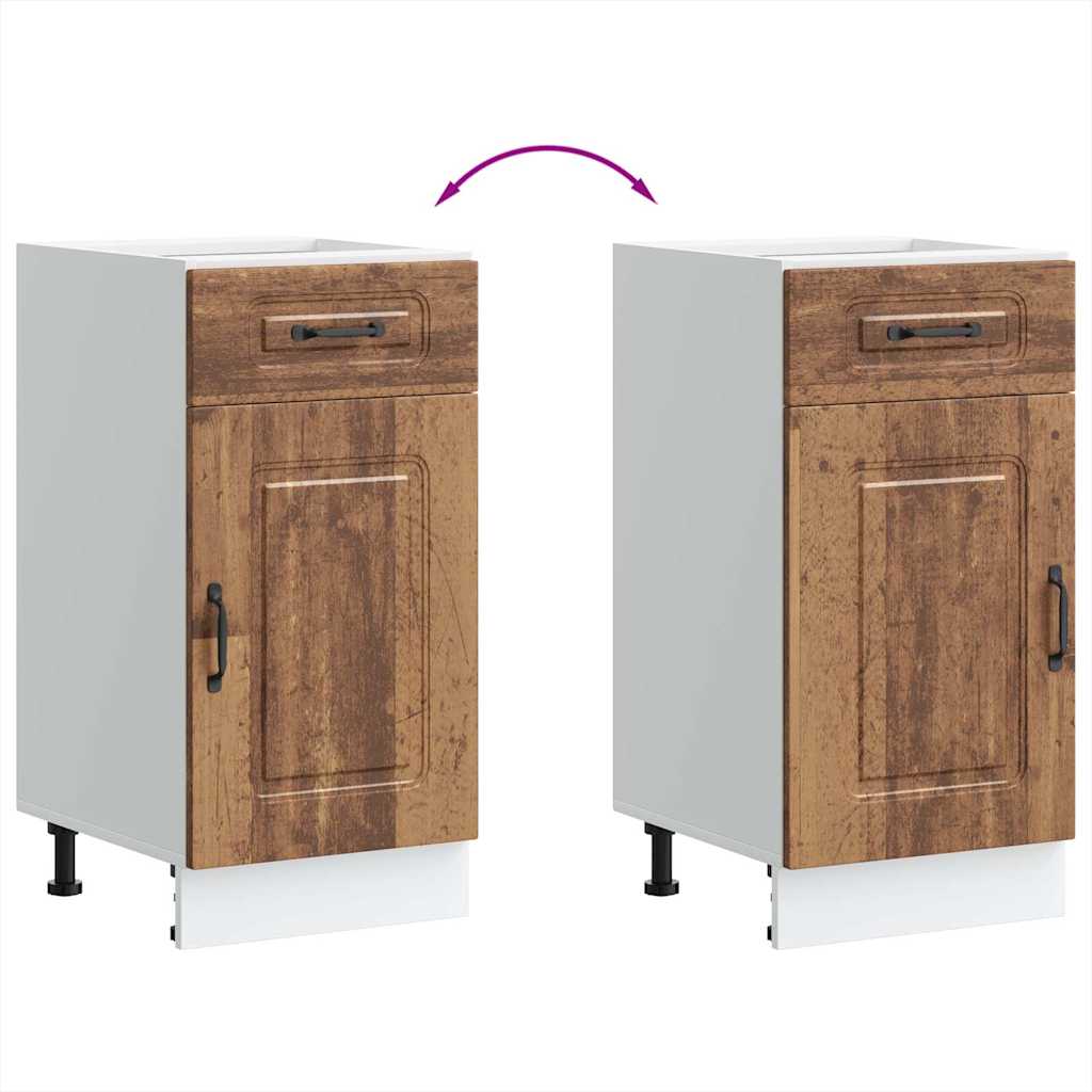 Köksinredning Underskåp Kalmar Åldrat Trä