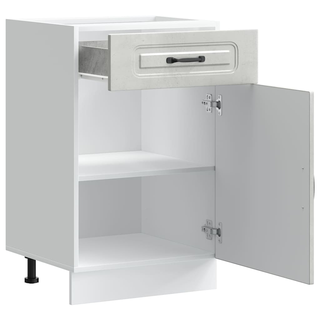 Köksinredning Underskåp Kalmar Betonggrå