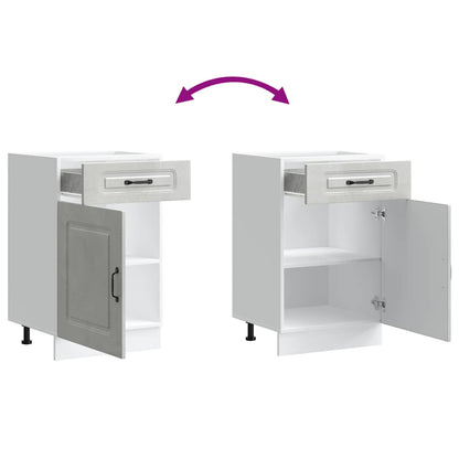 Köksinredning Underskåp Kalmar Betonggrå