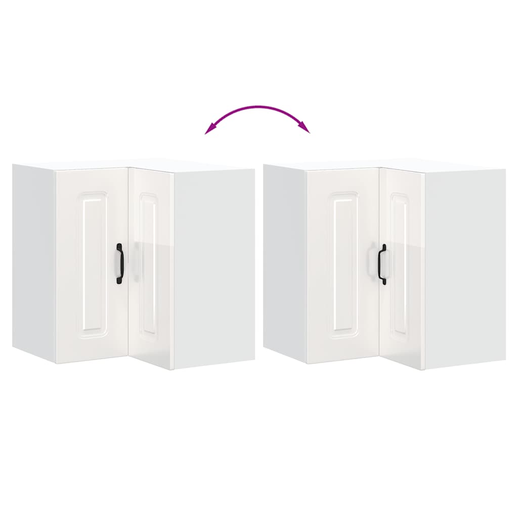 Köksinredning Överskåp Hörnskåp Kalmar Högglans Vit