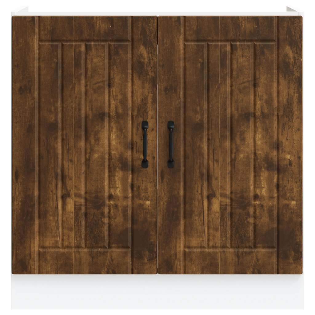 Köksinredning Underskåp med diskbänk Lucca Rökfärgad ek