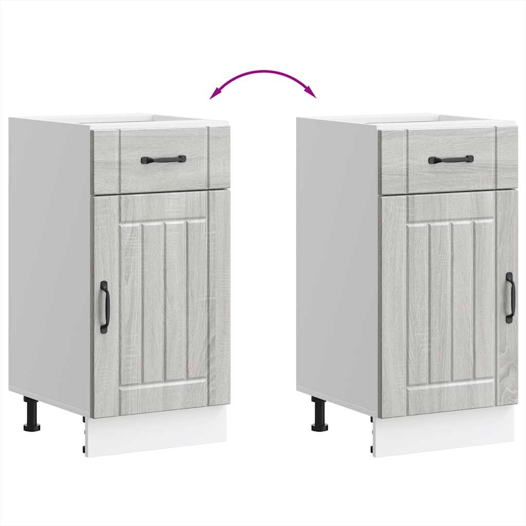 Köksinredning Underskåp för kök Lucca Sonoma Grå