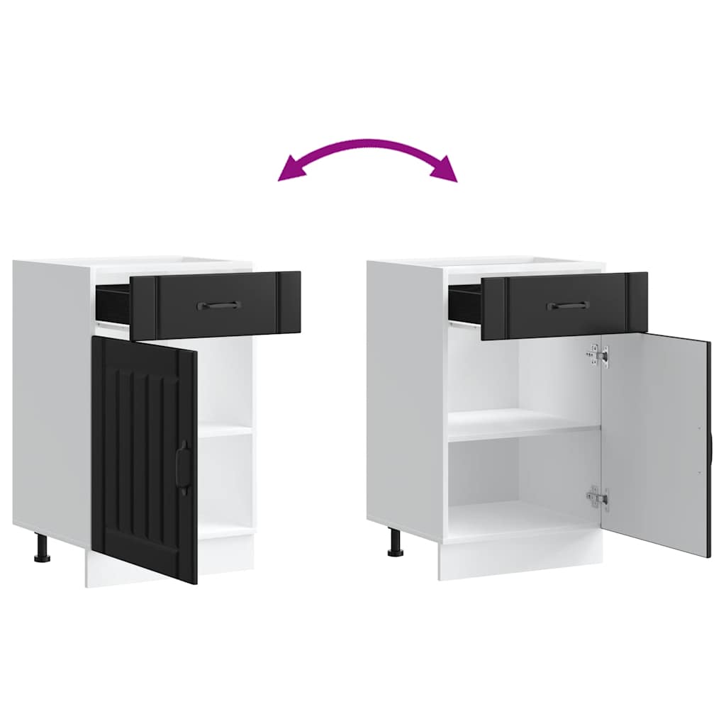 Köksinredning Underskåp Lucca svart