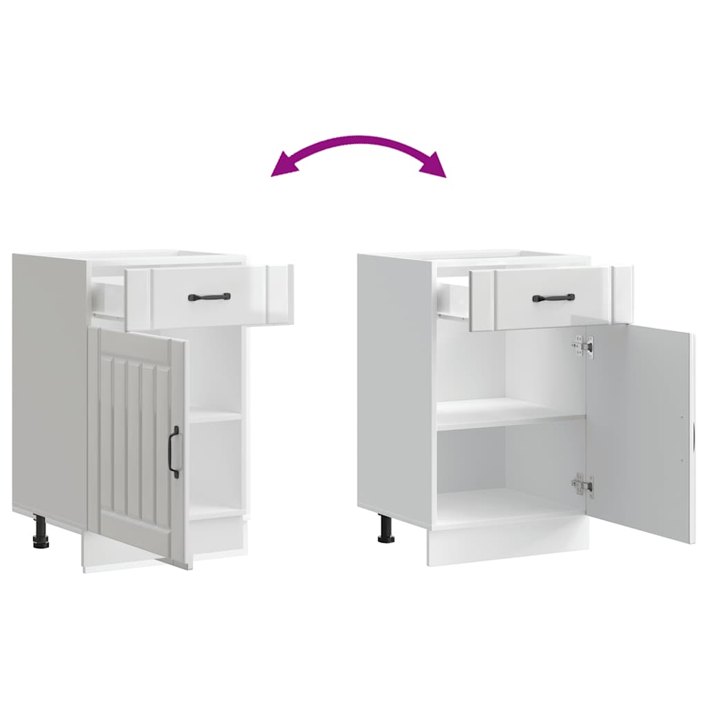 Köksinredning Underskåp Lucca Högglans Vit