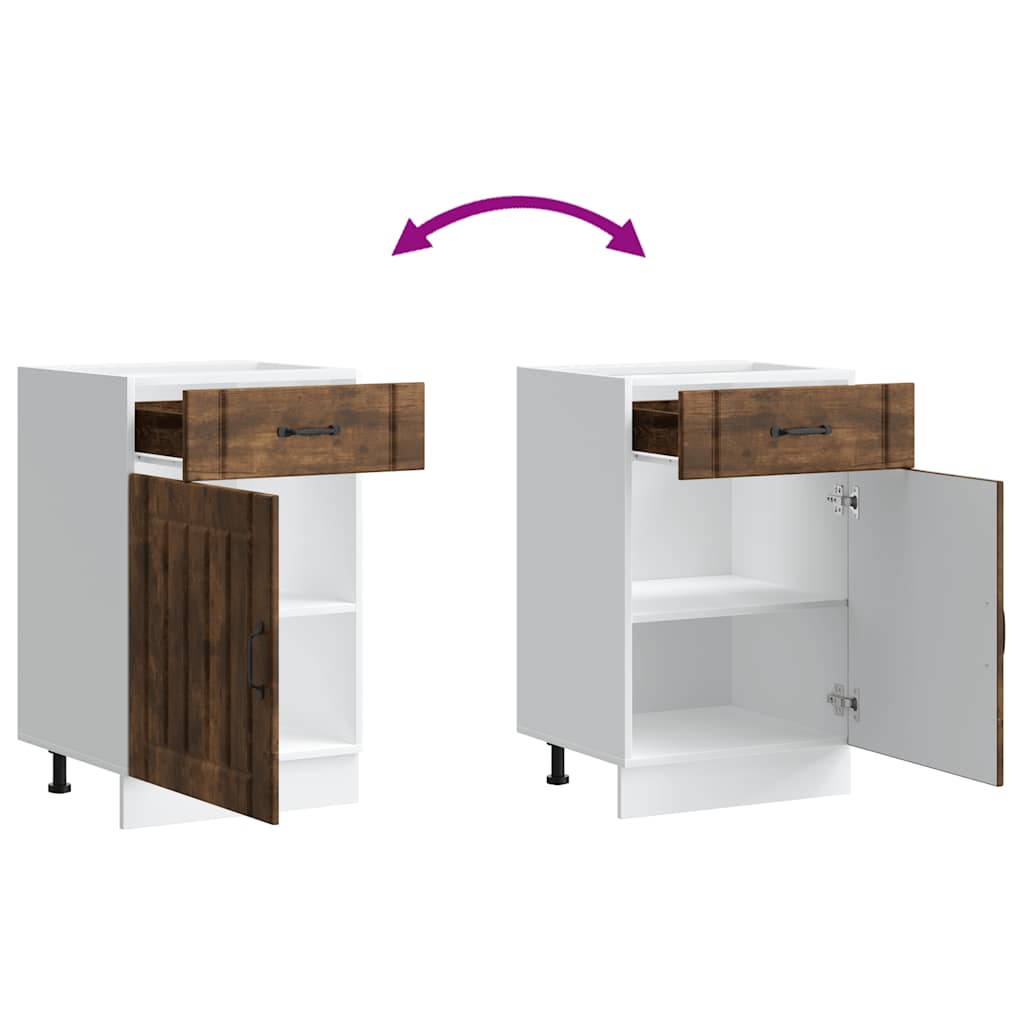 Köksinredning Underskåp Lucca Rökfärgad ek