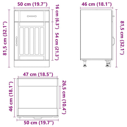 Köksinredning Underskåp Lucca Rökfärgad ek