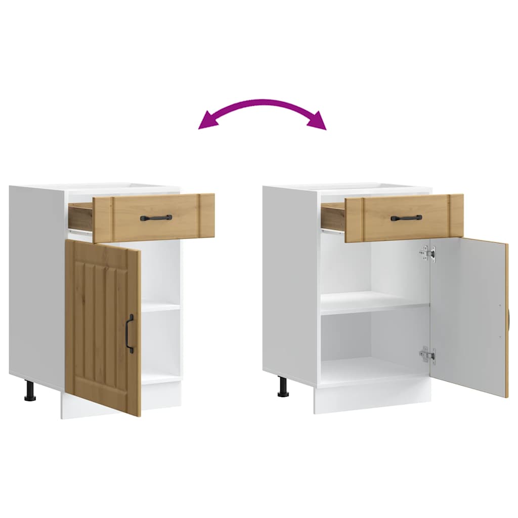 Köksinredning Underskåp Lucca Artisan ek