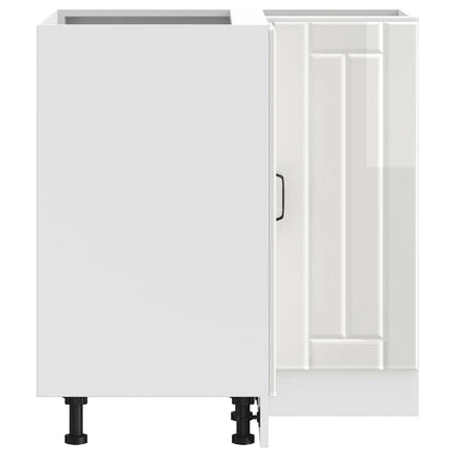 Köksinredning Underskåp Hörnbänkskåp Lucca Högglans Vit