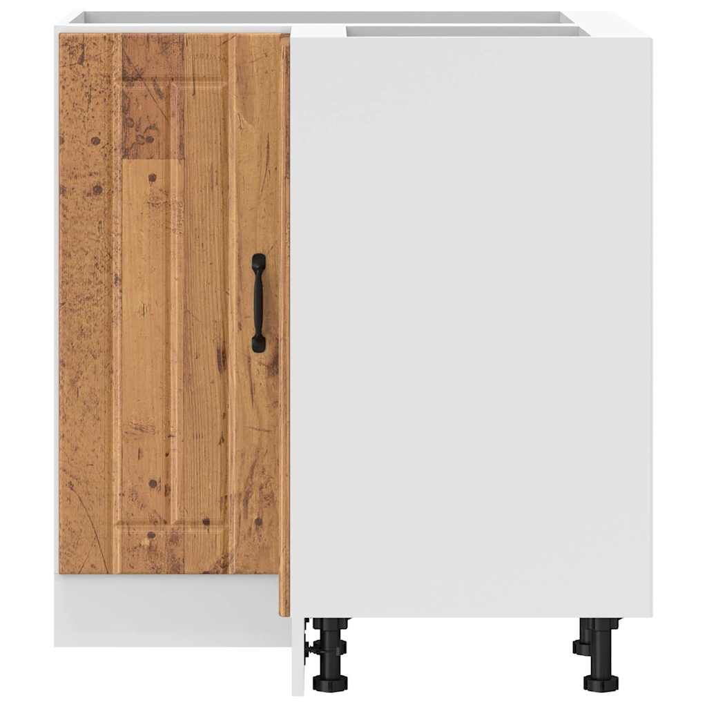 Köksinredning Underskåp Hörnbänkskåp Lucca Åldrat Trä