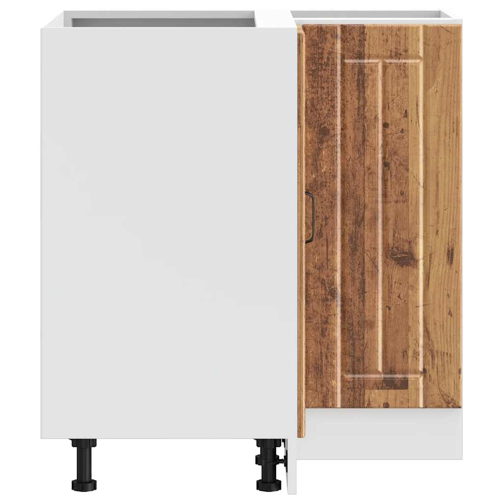 Köksinredning Underskåp Hörnbänkskåp Lucca Åldrat Trä