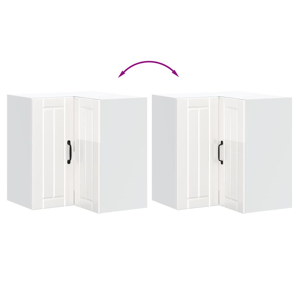 Köksinredning Överskåp Hörnskåp Lucca Högglans Vit