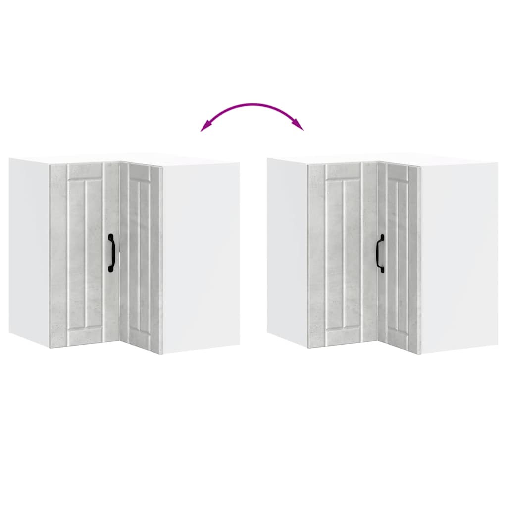 Köksinredning Överskåp Hörnskåp Lucca Betonggrå