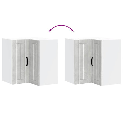 Köksinredning Överskåp Hörnskåp Lucca Betonggrå