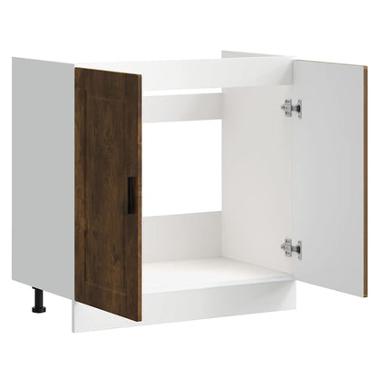 Köksinredning Underskåp Rökfärgad Ek 80x46x81,5 cm