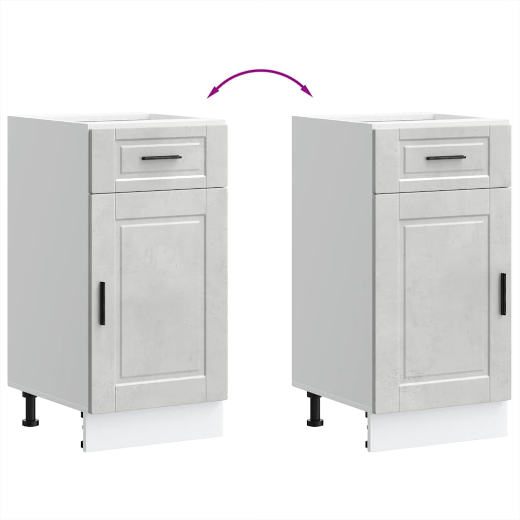 Köksinredning Underskåp Porto Betonggrå