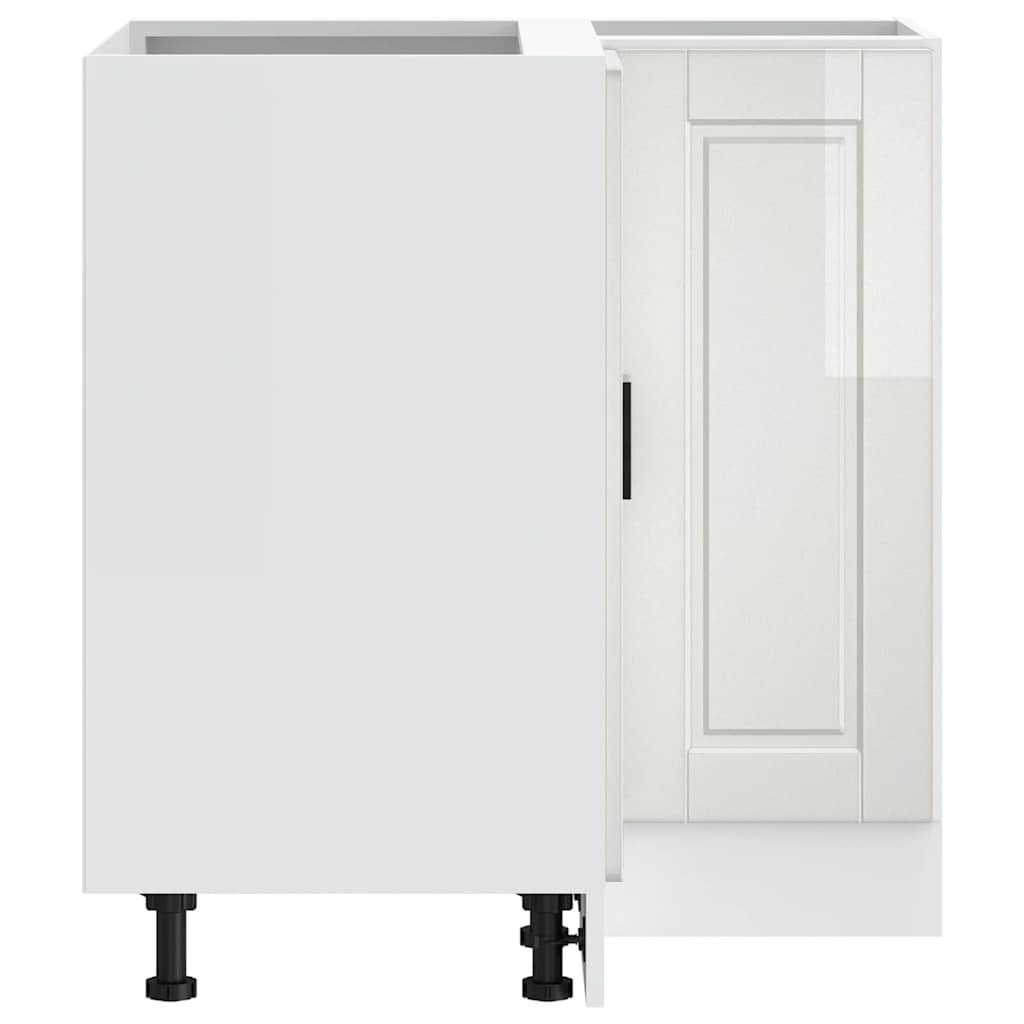 Köksinredning Underskåp Hörnbänkskåp "Porto" Högglans Vitkonstruerat trä