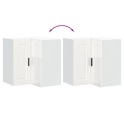 Köksinredning Överskåp Hörnskåp Porto Högglans Vit